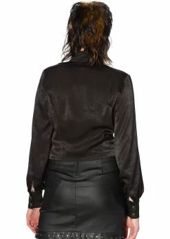 Banned Pentacle Pentagram 60's Blouse Black -KILLSTAR Sales Store banned BL14067 pentacle pentagram blouse blk 0 1024x1024