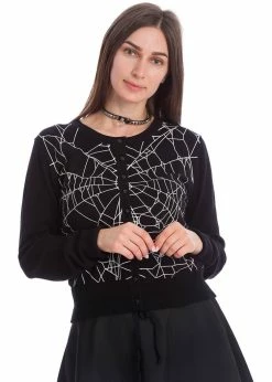 Banned Creepy Spider Cardigan Black 7 Banned Creepy Spider Cardigan Black -KILLSTAR Sales Store banned CA21085 creepy spider cardigan blk 0 1024x1024