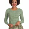 Banned Flower Power 40's Cardigan Green