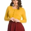 Banned Nina 50's Cardigan Mustard -KILLSTAR Sales Store banned CA21101 nina cardigan mustard 1 1024x1024