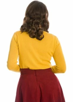 Banned Nina 50's Cardigan Mustard -KILLSTAR Sales Store banned CA21101 nina cardigan mustard 3 1024x1024