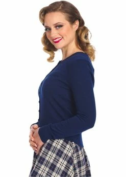 Banned Winter Storm 50's Cardigan Navy Blue -KILLSTAR Sales Store banned CA21130 winter storm cardigan navy 2 f4fd898a 93ab 4bce bfd0 494d10024f99 1024x1024