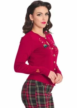 Banned Queens Cab 50's Cardigan Red -KILLSTAR Sales Store banned CA21152 queens cab cardigan red 5 1024x1024