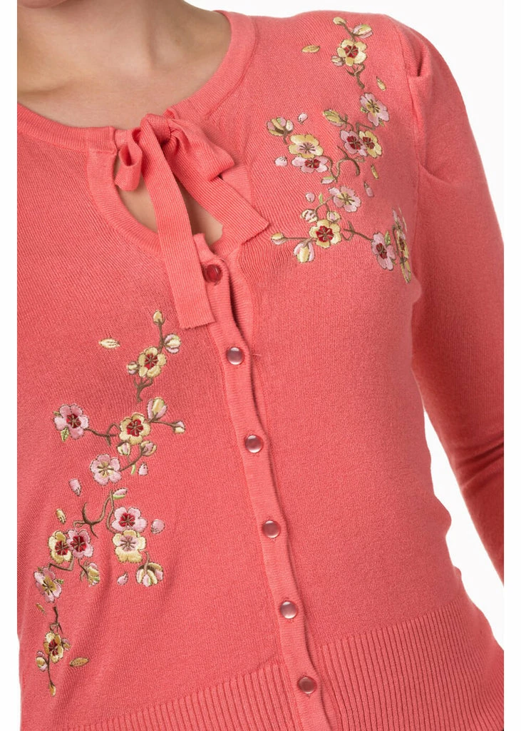 Banned Kyoto 40's Cardigan Coral 4 Banned Kyoto 40's Cardigan Coral - Image 2