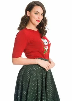 KILLSTAR Sales Store -KILLSTAR Sales Store banned JP57075 holly cat jumper red 1 1024x1024