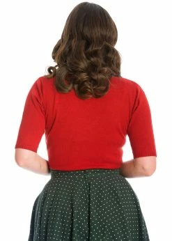 Banned Holly Cat Christmas 50's Jumper Red -KILLSTAR Sales Store banned JP57075 holly cat jumper red 2 1024x1024