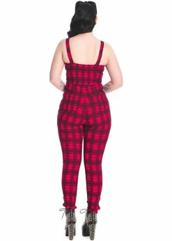 Banned Lenore Tartan 80's Jumpsuit Red 9 Banned Lenore Tartan 80's Jumpsuit Red -KILLSTAR Sales Store banned PL92034 lenora jumpsuit red 2 1024x1024