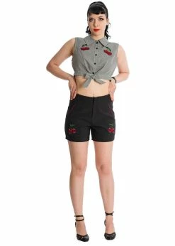 Banned Cherry Skull Up 50's Blouse Black 7 Banned Cherry Skull Up 50's Blouse Black -KILLSTAR Sales Store banned SH60054 cherry skull up blouse blk 0 1024x1024