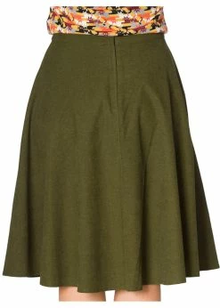 Banned Sophicated 50's Swing Skirt Green -KILLSTAR Sales Store banned SK25115 sophicated skirt grn 2 1024x1024
