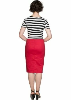 Banned Love Me Every Day 50's Pencil Skirt Red -KILLSTAR Sales Store banned SK25146 love me pencil skirt red 0 1024x1024