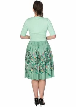Banned Oriental Tiger 40's Swing Skirt Mint -KILLSTAR Sales Store banned SK25167 oriental tiger swing skirt mint 1 1024x1024
