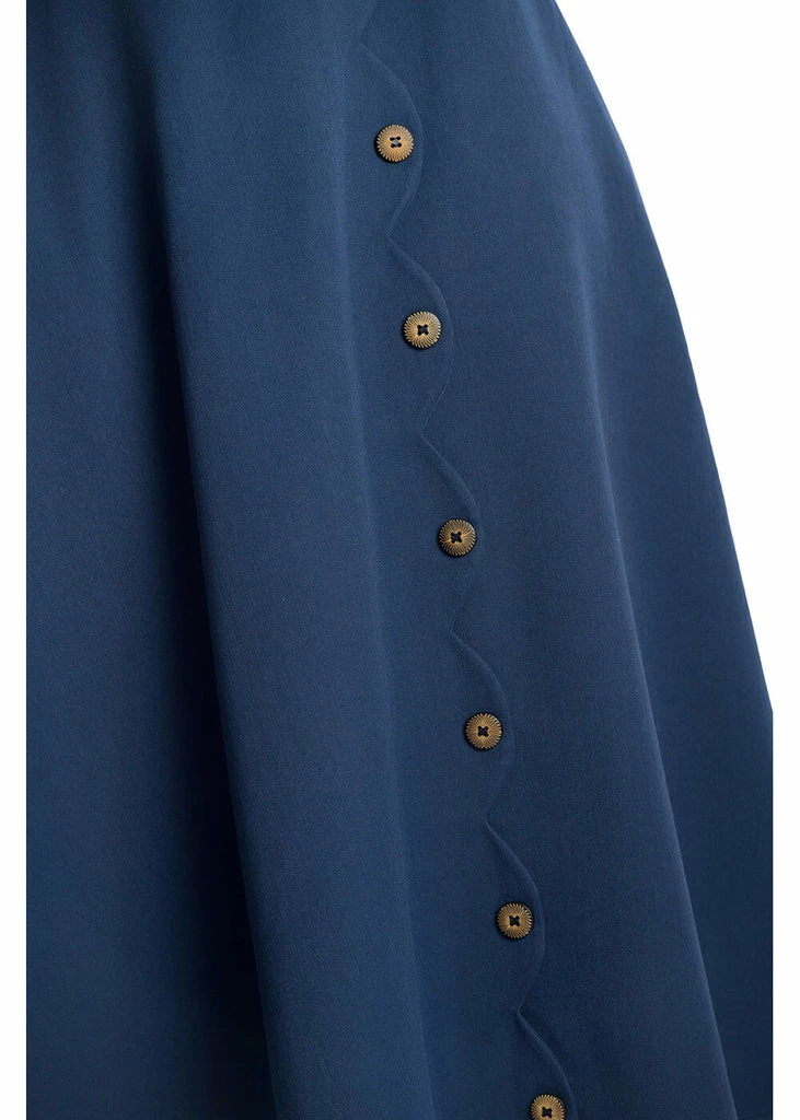 Banned Sweet Scallop 40's Swing Skirt Navy 4 Banned Sweet Scallop 40's Swing Skirt Navy - Image 2