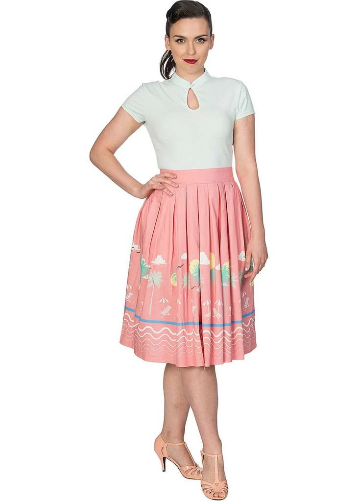 Banned Mandarin Collar 40's Top Mint Colour 4 Banned Mandarin Collar 40's Top Mint Colour - Image 2