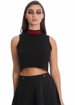 Banned End Of Time 80's Top Black