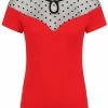 Banned Smoulder Polkadot 50's Top Red -KILLSTAR Sales Store banned TP10334 smoulder top red 2 1024x1024