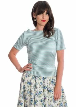 Banned Sizzle Stripe 50's Top Blue -KILLSTAR Sales Store banned TP10452 sizzle stripe top blue 6 882dc474 582c 4fe6 8149 ac79eb9ca1b7 1024x1024