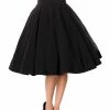 Belsira Paris 50's Swing Skirt Black