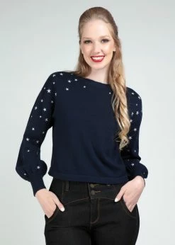 KILLSTAR Sales Store -KILLSTAR Sales Store bright beautiful BBAW220108A teesa star jumper blue 0 1024x1024