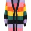 Bright & Beautiful Charlotte 70's Rainbow Cardigan In Multi