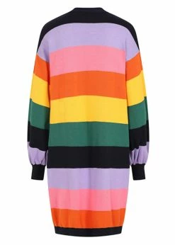 Bright & Beautiful Charlotte 70's Rainbow Cardigan In Multi -KILLSTAR Sales Store bright beautiful BBSS220105A charlotte rainbow cardigan mul 2 1024x1024