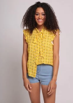 Bright & Beautiful Penny Polka Meadow 70's Blouse Yellow -KILLSTAR Sales Store bright beautiful BBSS220405A penny polka meadow blouse yel 1 4b4d1844 4a3f 48d4 85eb 50c7dc192ed6 1024x1024