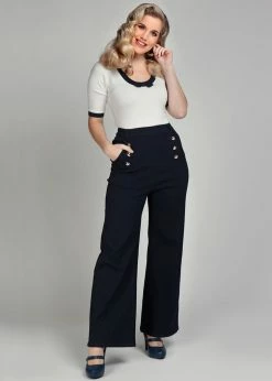 Collectif Taci Nautical 40's Jeans Navy Blue 11 Collectif Taci Nautical 40's Jeans Navy Blue -KILLSTAR Sales Store collectif AW200205A taci nautical jeans nav 0 1024x1024