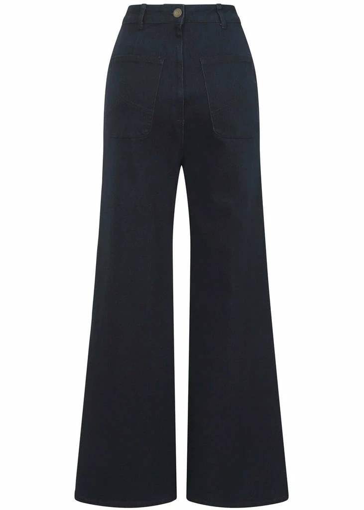 Collectif Taci Nautical 40's Jeans Navy Blue 5 Collectif Taci Nautical 40's Jeans Navy Blue - Image 3