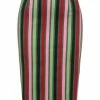 Collectif Polly Mountain Stripe 50's Pencil Skirt Multi