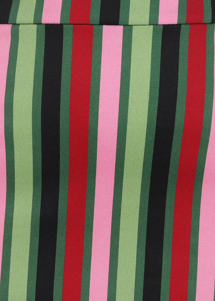 Collectif Polly Mountain Stripe 50's Pencil Skirt Multi 5 Collectif Polly Mountain Stripe 50's Pencil Skirt Multi - Image 3