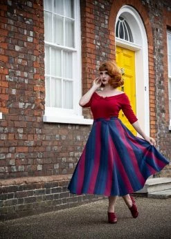 Collectif Clara Jewel Stripe 50's Swing Skirt Multi -KILLSTAR Sales Store collectif AW210304A clara jewel flared skirt mul 6 ea03fb6c c45d 4ac7 9767 56c34ddef93e 1024x1024