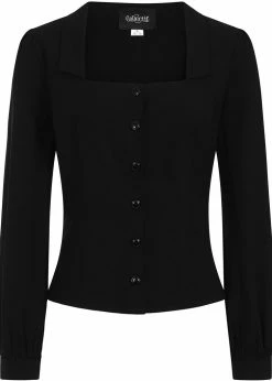 KILLSTAR Sales Store 21 Collectif Lillian 40's Blouse Black