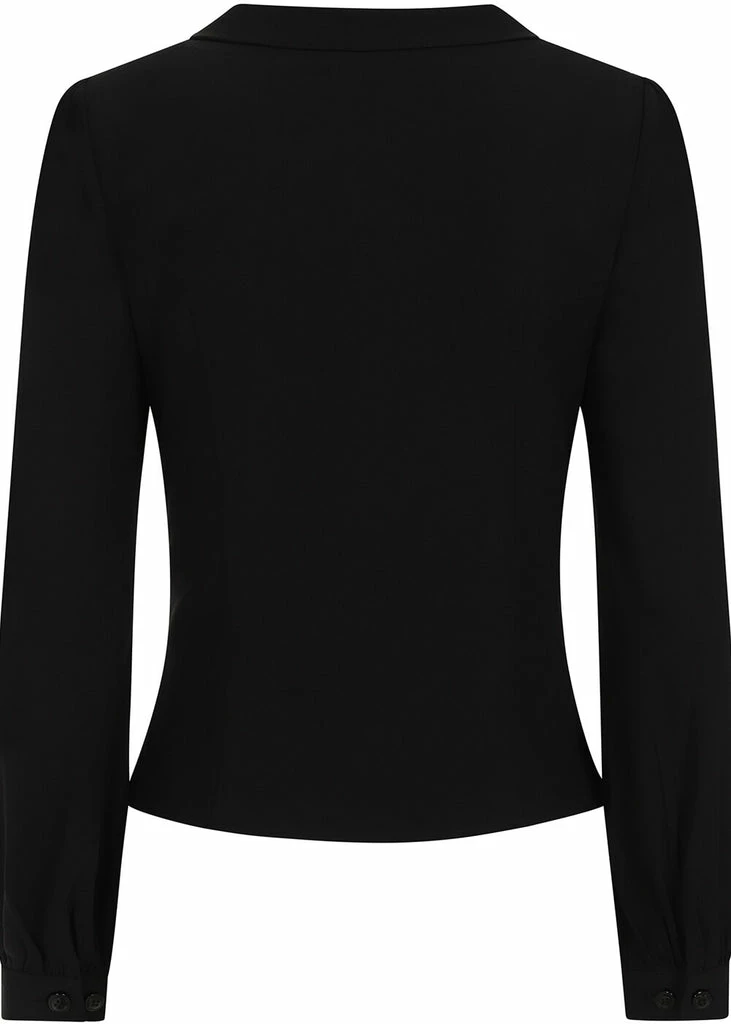Collectif Lillian 40's Blouse Black 6 Collectif Lillian 40's Blouse Black - Image 4