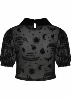 Collectif Ana Ouija Mesh Crop Top Black -KILLSTAR Sales Store collectif AW210417A ana ouija top blk 1 d742389c 34af 4c0f bef8 0890b3a1aada 1024x1024