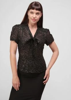 Collectif Tura Little Stars 40's Blouse Black 8 Collectif Tura Little Stars 40's Blouse Black -KILLSTAR Sales Store collectif AW210422A tura little stars blouse blk 4 66e208ab 2f22 4735 86fc d64ba4478aa8 1024x1024