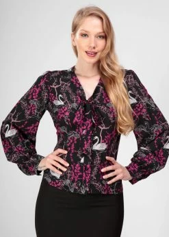 Collectif Luiza Swan Forest 40's Blouse Multicolour 7 Collectif Luiza Swan Forest 40's Blouse Multicolour -KILLSTAR Sales Store collectif AW210424A luiza swan forest blouse mul 0 17c438f9 7e1b 4754 8820 148b5febafb2 1024x1024