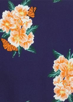 Collectif Mary Grace Spring Floral 40's Blouse In Navy -KILLSTAR Sales Store collectif BL SS220426A mary grace spring floral blouse navy 4 1024x1024