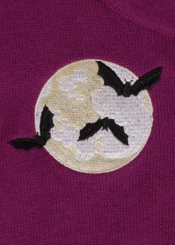 Collectif Charlene Full Moon 50's Cardigan Purple -KILLSTAR Sales Store collectif CA AW220115A charlene full moon cardi purple 6 1024x1024