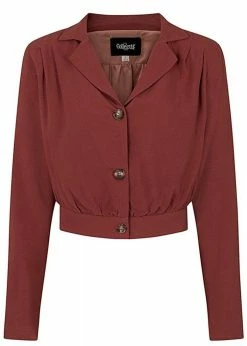 Collectif Victoria 40's Jacket Brown -KILLSTAR Sales Store collectif SS200603A victoria jacket brown 3 1024x1024