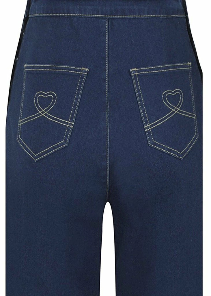 Collectif Thelma Denim 60's Dungarees Navy 7 Collectif Thelma Denim 60's Dungarees Navy - Image 5
