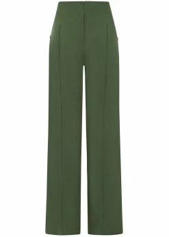 Collectif Victoria 40's Trousers Green -KILLSTAR Sales Store collectif SS210203A victoria trousers grn 2 1024x1024