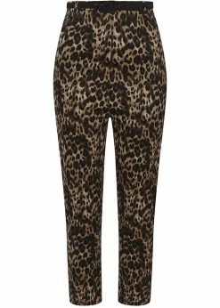 Collectif Betty Leopard 50's Capri Trousers Multi