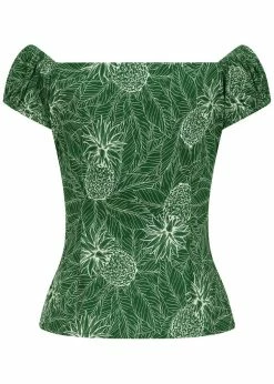 Collectif Dolores Pineapple Palm 50's Top Green 8 Collectif Dolores Pineapple Palm 50's Top Green -KILLSTAR Sales Store collectif SS210405F dolores pineapple palm top grn 1 1024x1024