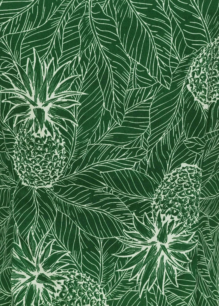 Collectif Dolores Pineapple Palm 50's Top Green 4 Collectif Dolores Pineapple Palm 50's Top Green - Image 2