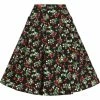 Collectif Luella Wild Strawberries 50's Swing Skirt Black -KILLSTAR Sales Store collectif SS SS220313A luella wild strawberries swing skirt blk 0 1024x1024