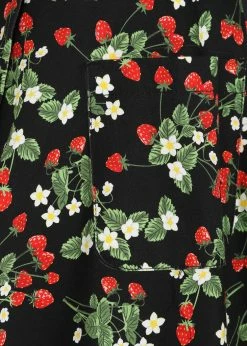 Collectif Luella Wild Strawberries 50's Swing Skirt Black -KILLSTAR Sales Store collectif SS SS220313A luella wild strawberries swing skirt blk 3 1024x1024