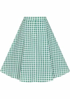 Collectif Veronica Strawberry Gingham 40's Swing Skirt Green 10 Collectif Veronica Strawberry Gingham 40's Swing Skirt Green -KILLSTAR Sales Store collectif SS SS220315C veronica straw gingh swing skirt grn 2 1024x1024