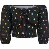 Collectif Stevie Rainbow Polka Dot 60's Top Black -KILLSTAR Sales Store collectif TP SS220422A stevie rainbow polka top blk 0 aa487a24 4aec 44b7 8529 11967f23a19c 1024x1024