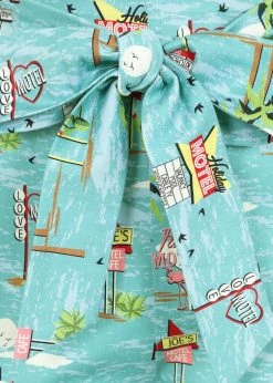 Collectif Eugenia Motel 50's Capris Trousers Blue -KILLSTAR Sales Store collectif TR SS220203A eugenia motel capri blue 3 1024x1024