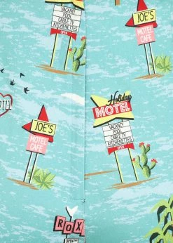 Collectif Eugenia Motel 50's Capris Trousers Blue -KILLSTAR Sales Store collectif TR SS220203A eugenia motel capri blue 4 1024x1024