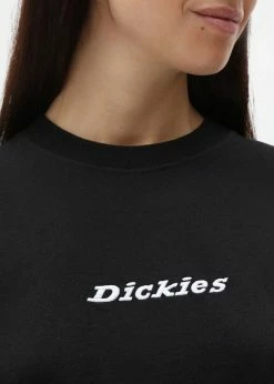 Dickies Women Loretto Short Sleeve T-Shirt Black -KILLSTAR Sales Store dickies DK0A4XBABLK1 w loretto ss tshirt blk 2 1024x1024